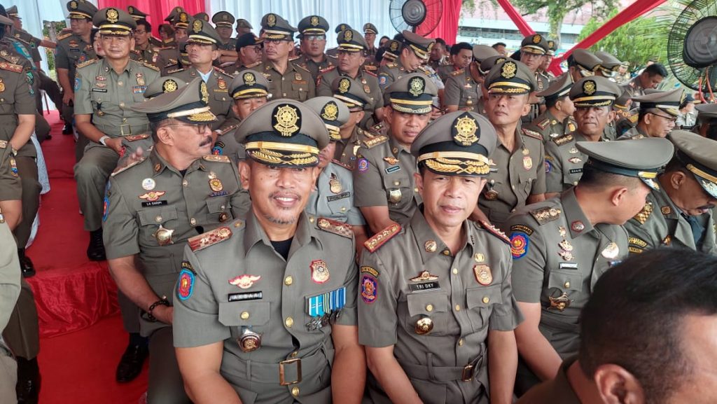 Puncak HUT Satpol PP, Kasatpol PP Kab Bone Mengikuti Rakornas Satpol PP Seluruh Indonesia
