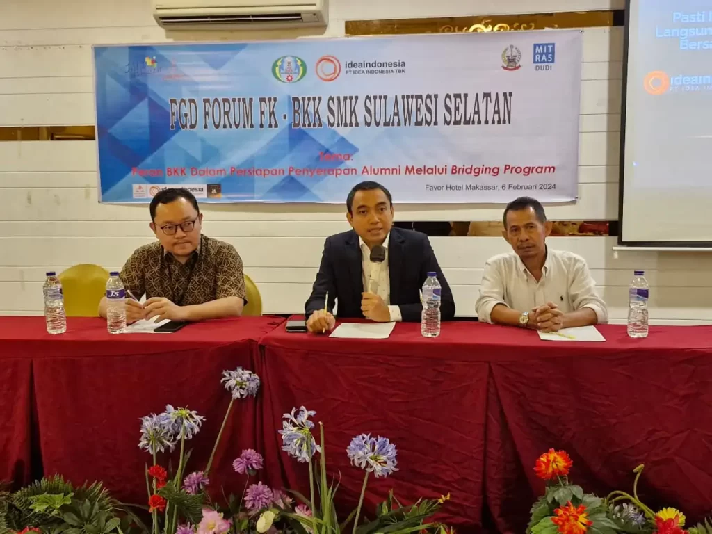 FK-BKK SMK Sulsel Gandeng PT. Idea Indonesia Tbk. Gelar FGD