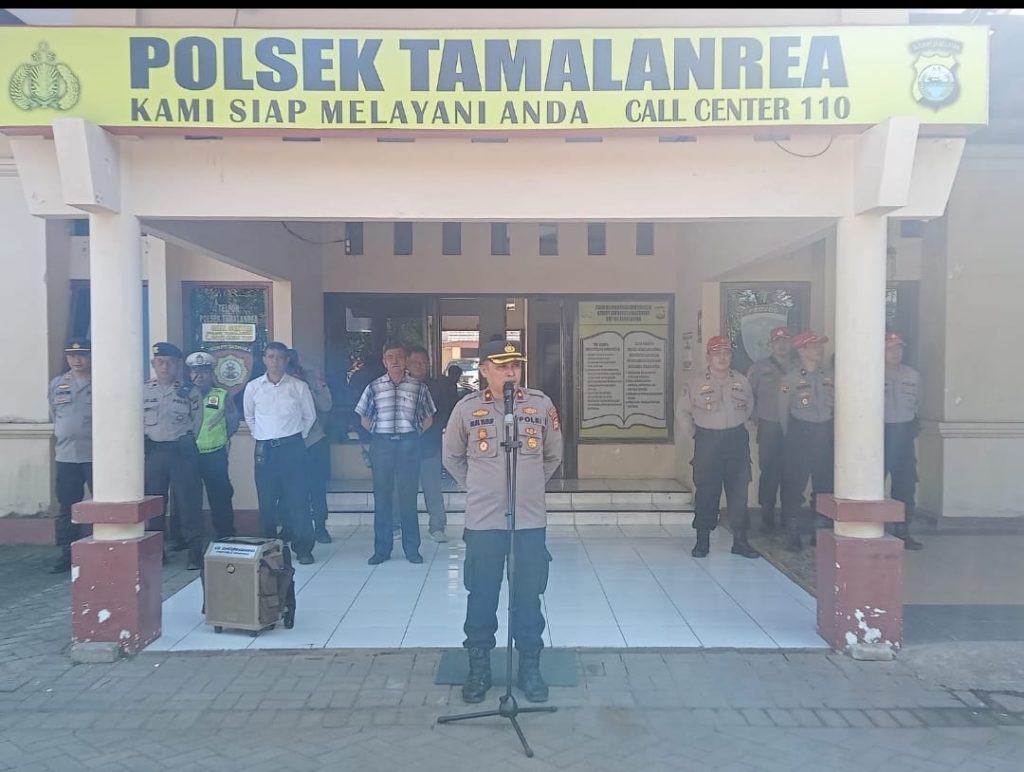 Kapolsek Tamalanrea Terima Siswa Diktuk BA Polri SPN Batua, Ini Pesan Yang disampaikan