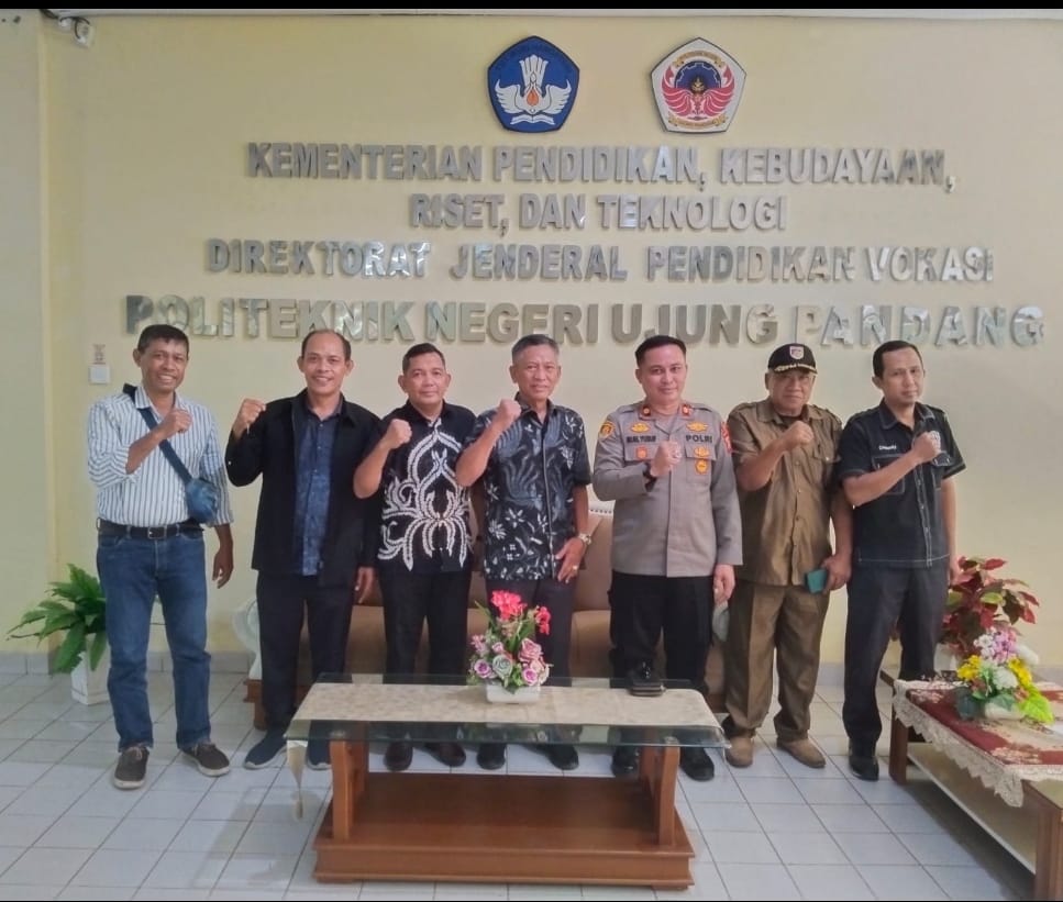Silaturahmi Kamtibmas Kapolsek Tamalanrea dengan Sivitas Akademika Politehnik Ujung Pandang