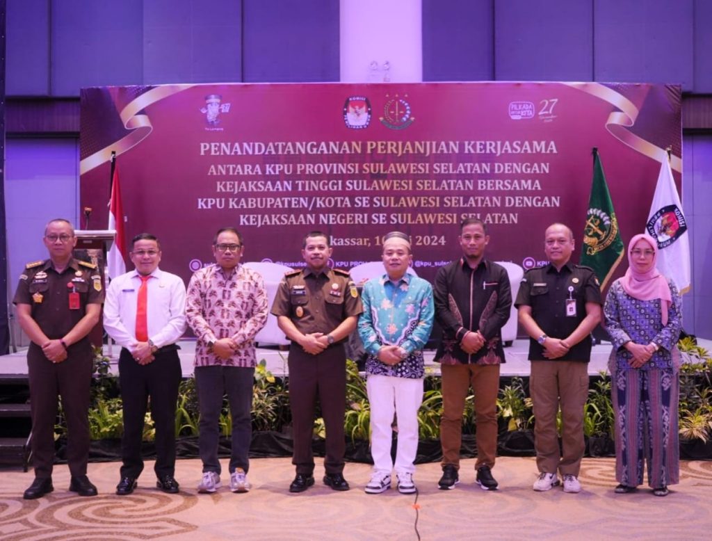 Kejati dan KPU Sulsel Teken Perjanjian Kerjasama “Sinergi Dan Kolaborasi Menciptakan Pemilu Berkualitas dan Bermartabat”