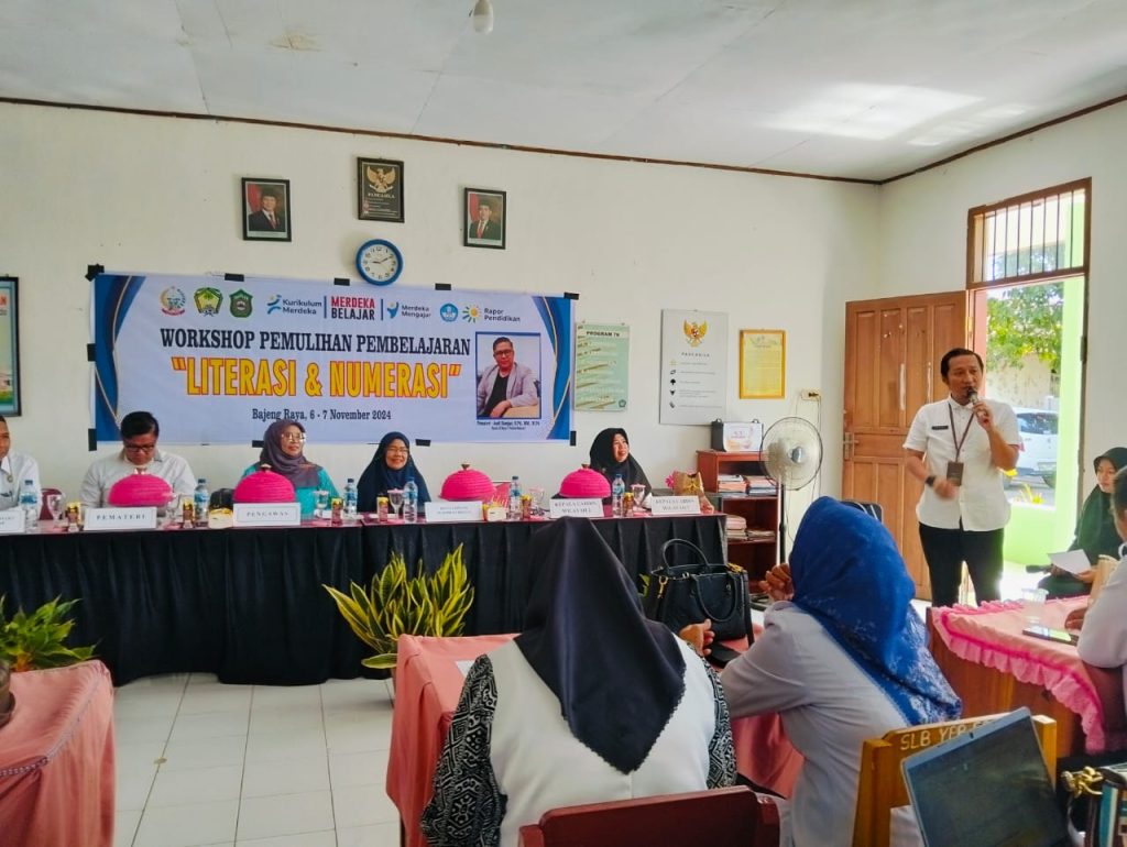 MKKS Wilayah VII Gowa-Takalar Gelar Workshop Pemulihan Pembelajaran dan Numerasi untuk SLB