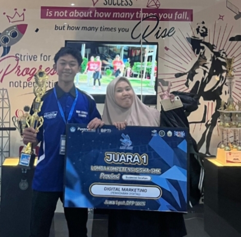 SMKN 1 Pangkep Raih Juara 1 Digital Marketing