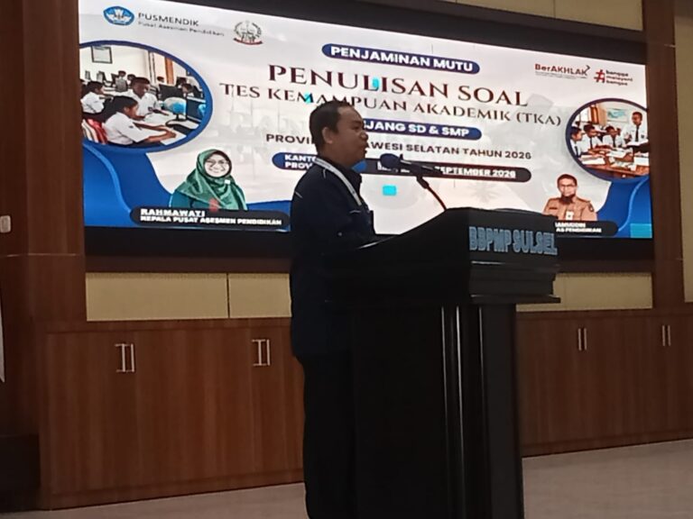 Disdik Sulsel dan BBPMP Gelar Penulisan Soal TKA Jenjang SD dan SMP