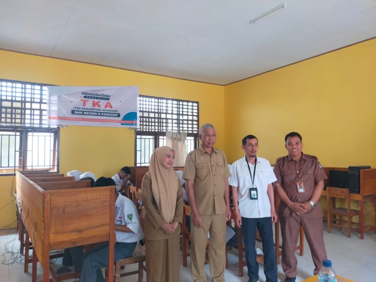 Hari Pertama TKA 2026, Cabdis Wilayah IX Pantau Tiga Sekolah di Pangkep